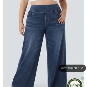 HALARA Dark Blue Flare Jeans